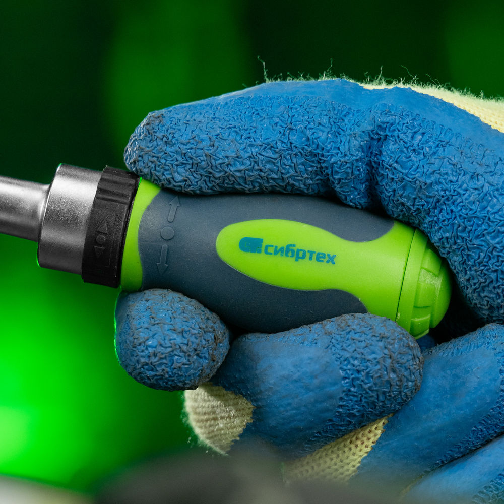 Отвертка ревер. + биты, 41 пред., PH+PZ+SL+H+T, CrV, 2к рукоятка Сибртех (133587)