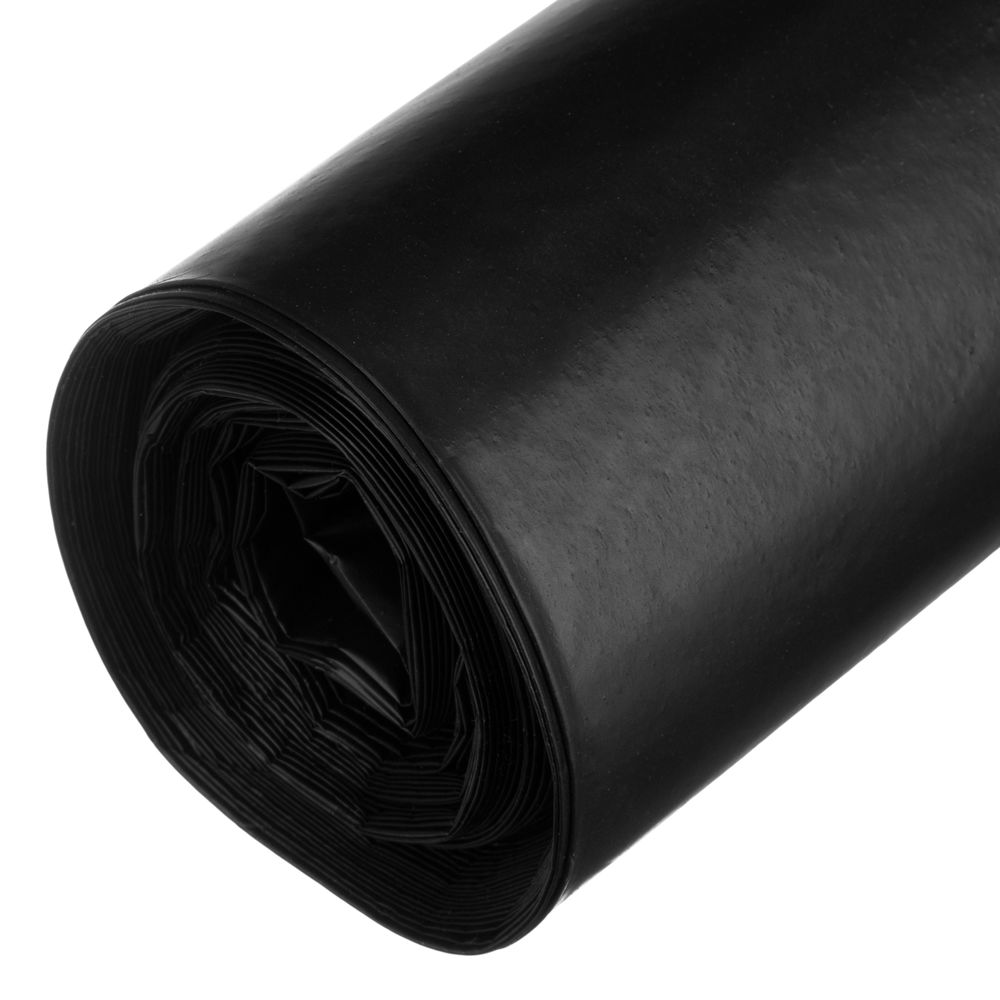 Пакеты для мусора 200 л x 10 шт., ПВД особопрочные черные, длинный ролик, Home Palisad (927295)