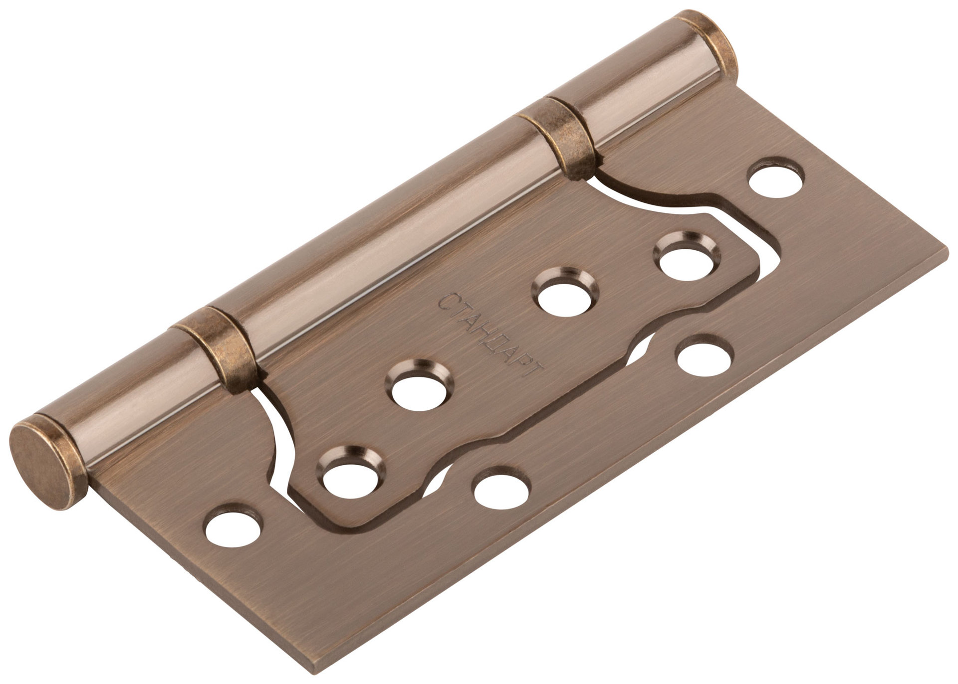 Петля дверная универсальная (без врезки) Стандарт 100х75х2,5 мм старая бронза (2ВВ - АВ) (66311)