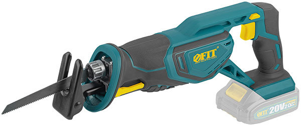 Пила сабельная Акк.; 20 В; 0-3000 ход/мин; 26 мм; рез. накл.; коробка (79918)