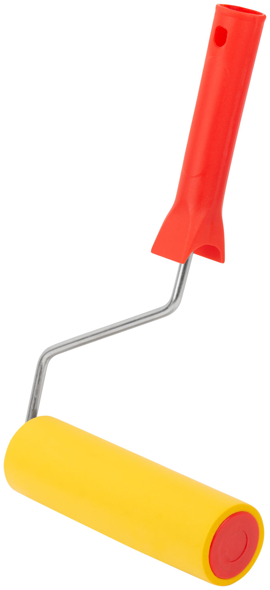 Ролик прижимной резиновый для прикатки обоев, ручка 6 мм, 150 мм (30-1902)