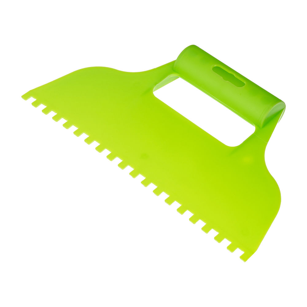 Шпатель для клея, пластмассовый, зубчатый 6 х 6 мм Сибртех (86015)