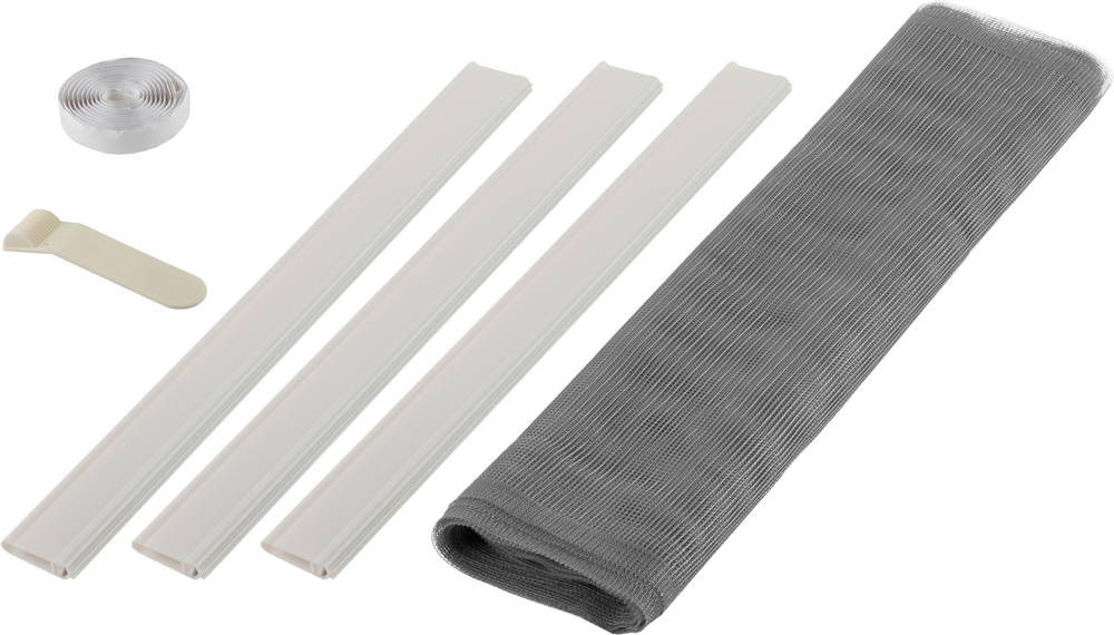 Сетка противомоскитная Comfort, серая, для двери, 1.0 х 2.2 м, с крепежной лентой STAYER 12501-10-22