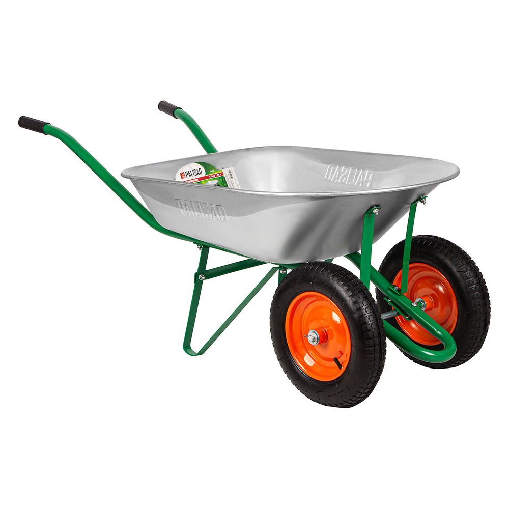 Тачка садовая, два колеса, грузоподъемность 170 кг, объем 78 л Palisad (689225)