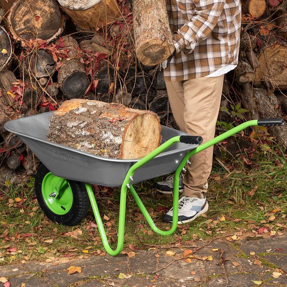 Тачка садовая, облегченная, объем 65 л Сибртех 689615 (689615)