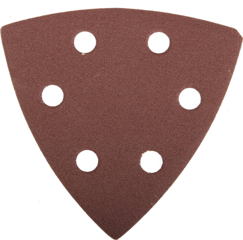 Треугольник шлифовальный 93?93?93мм Мастер универсальный на велкро основе 6 отверстий Р320 5шт ЗУБР 35583-320