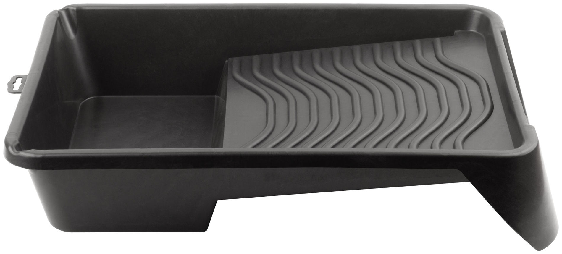 Ванночка для краски черная 510х370 мм, педаль для фиксации, Профи ( для краски до 2,5 л ) (04019)