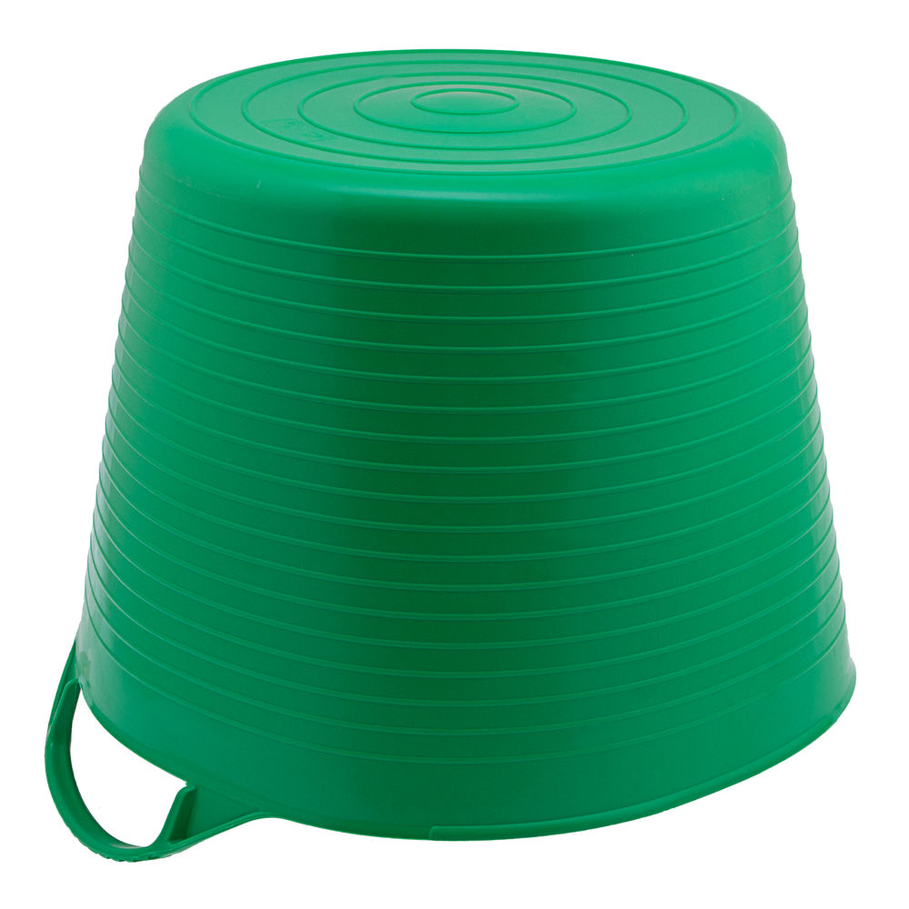 Ведро гибкое сверхпрочное, 40 л, зеленое, Сибртех (67506)