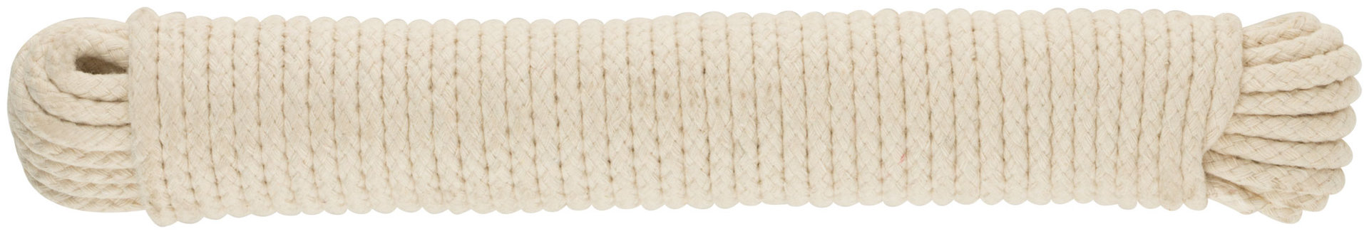 Веревка хлопковая вязаная, 11000 текс, 6 мм х 15 м, р/н= 70 кгс (68456)