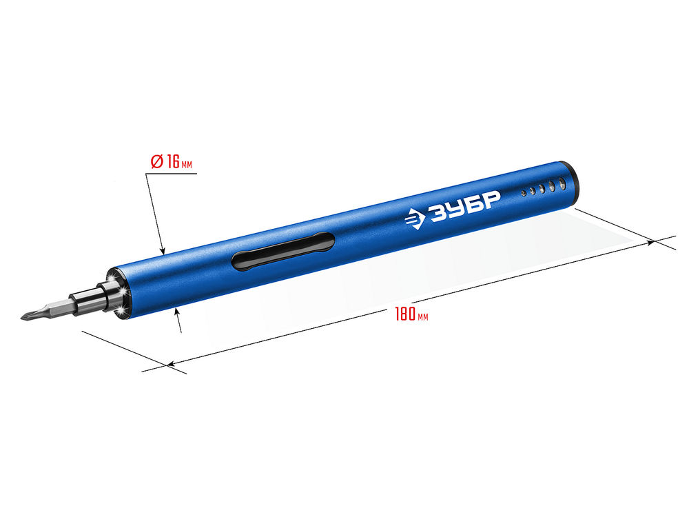 Отвёртка аккумуляторная для точных работ 4 Vmax, 20 бит ЗУБР Профессионал ОТР-4 Н20  