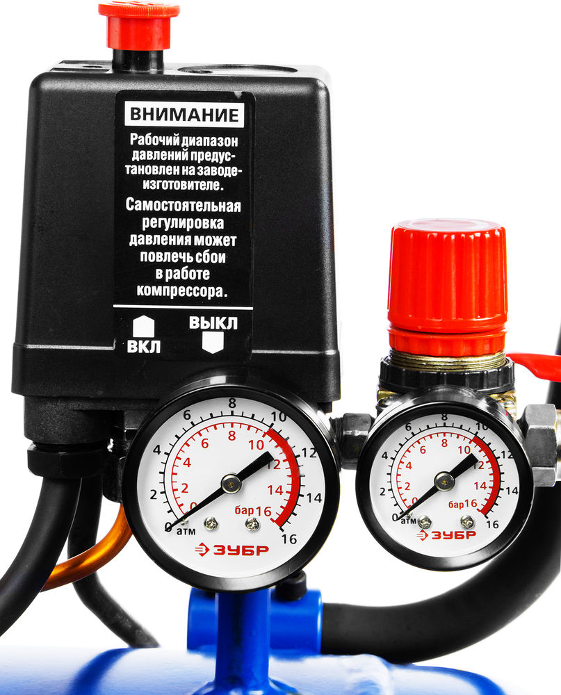 Компрессор масляный ременной 440 л/мин, 100 л, 2200 Вт ЗУБР Профессионал ЗКПМ-440-100-Р-2.2