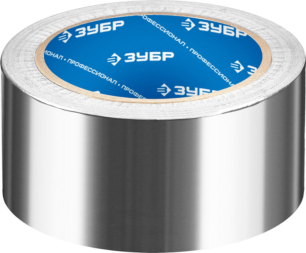 Лента алюминиевая самоклеящаяся 50 мм, 25 м, 60 гр/м2 ЗУБР Профессионал 12262-50-25