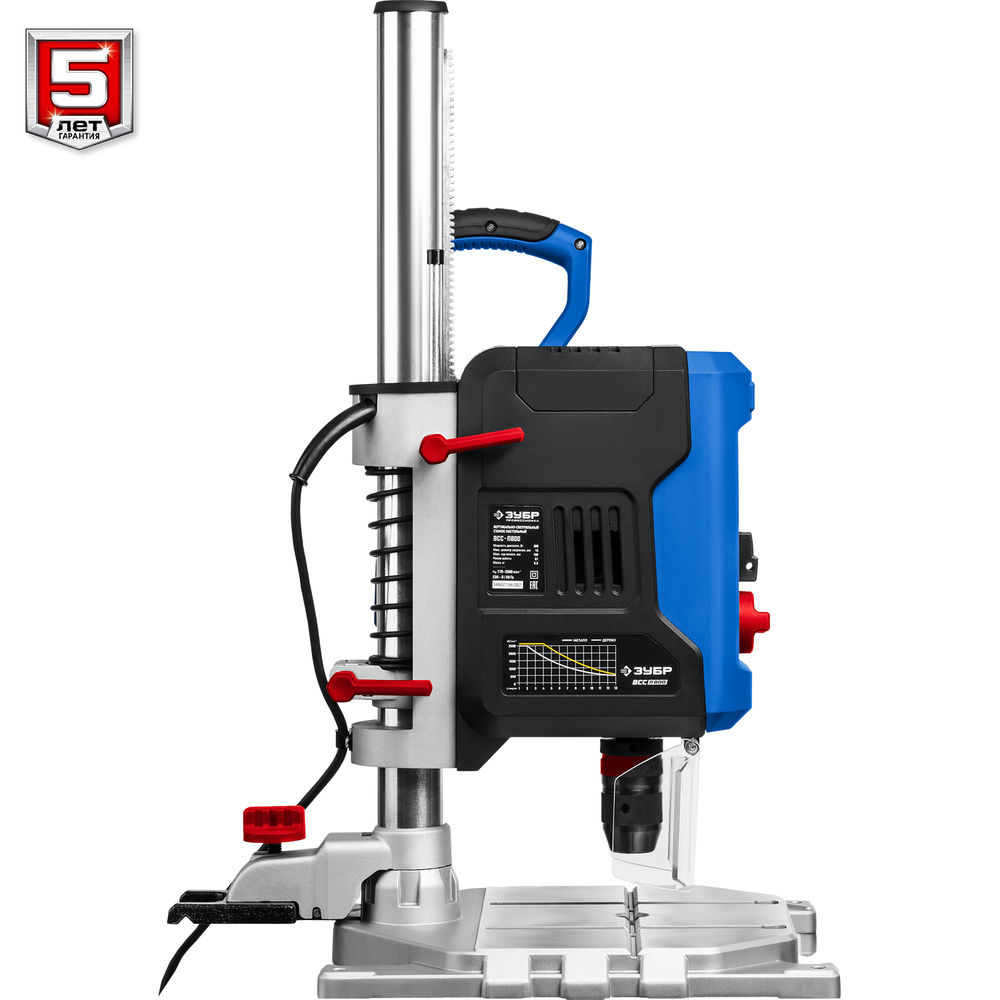 Станок вертикально-сверлильный 800 Вт 13 мм БЗП Профессионал ЗУБР ВСС-П800