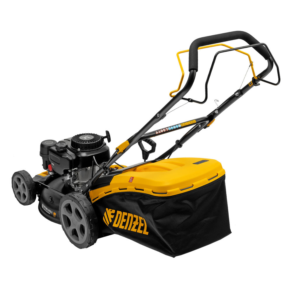 Газонокосилка бензиновая GLR-460SP-ZS, 149 см3, ширина 46 см, привод, травосборник 65 л Denzel (58824)