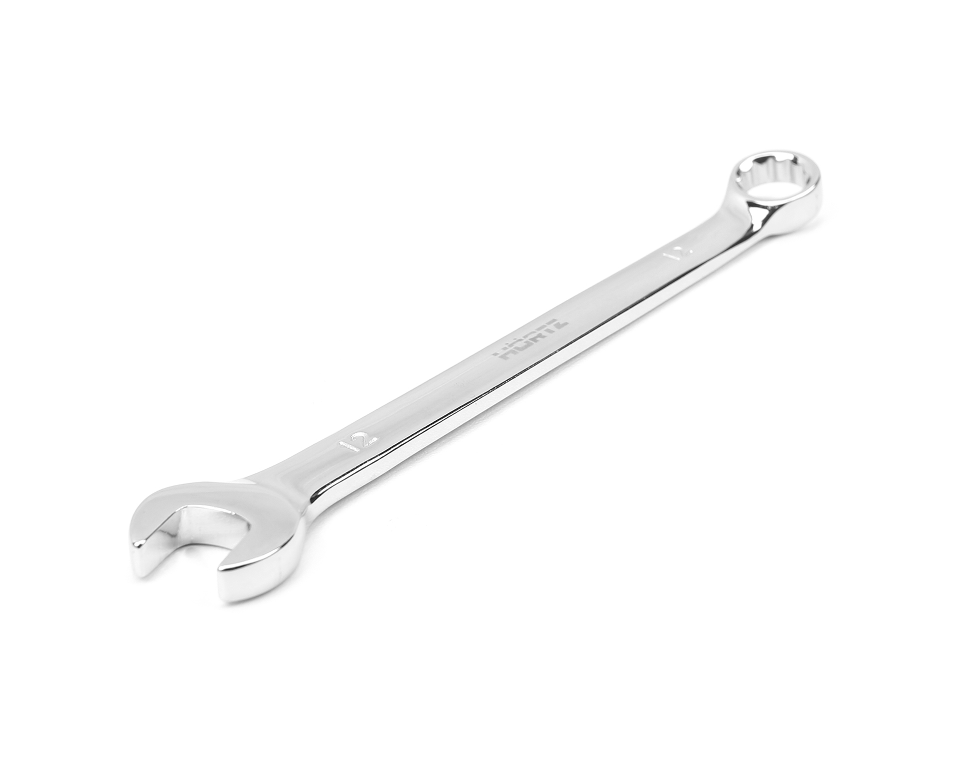 Ключ гаечный комбинированный удлиненный 12х12 мм хромирование HORTZ