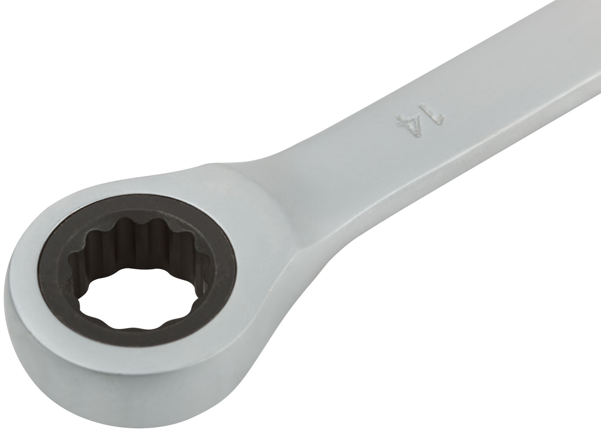 Ключ комбинированный трещоточный, CrV реверсивный механизм 14 мм (63464)