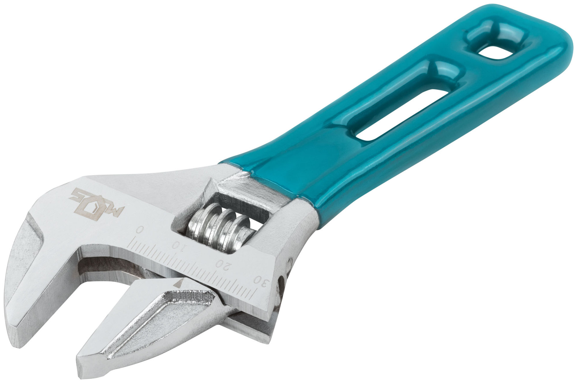 Ключ разводной с тонкими губками, пластиковая накладка на ручку, 135 мм ( 30 мм )