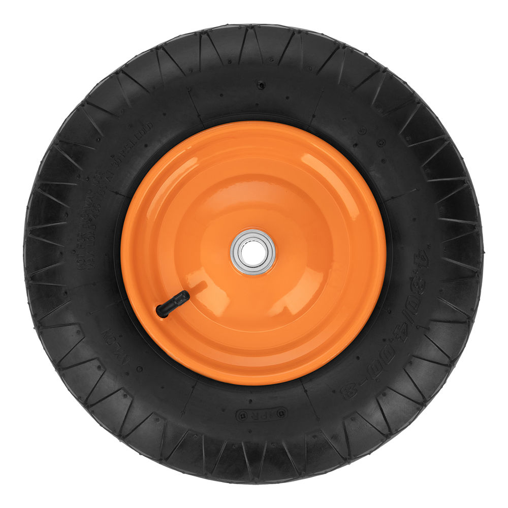 Колесо пневматическое 4.80/4.00-8 D 390 мм, внутренний подшипник D 20 мм, длина оси 80 мм Palisad (68957)