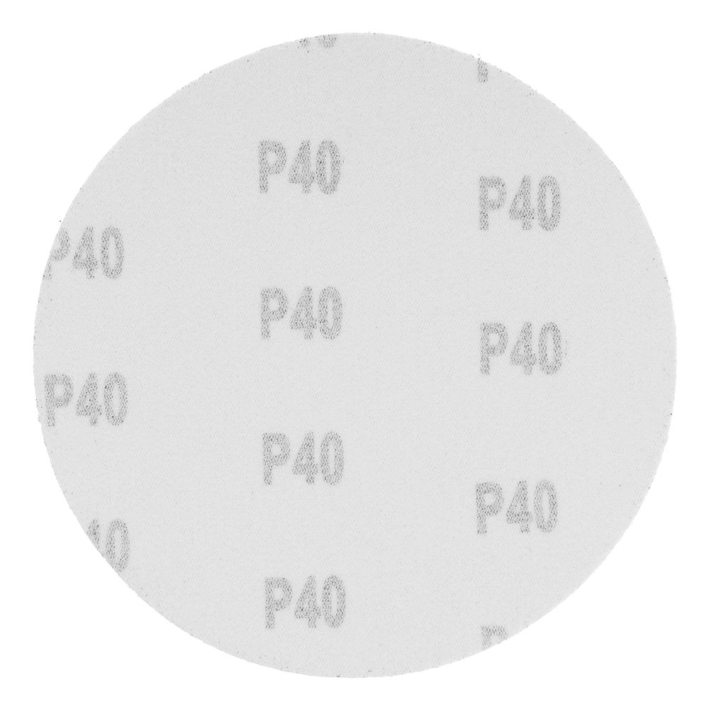 Круг абразивный на ворсовой подложке под липучку, P 40, 150 мм, 5 шт Matrix (73880)