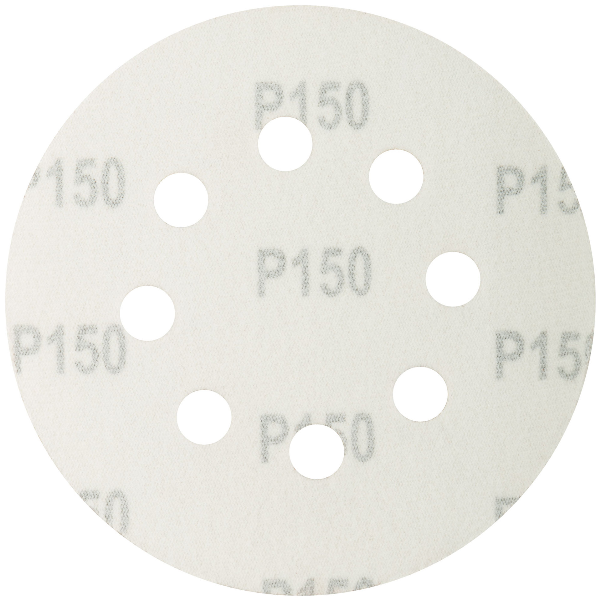 Круги шлифовальные с отверстиями (липучка), алюминий-оксидные, 125 мм, 5 шт. Р 150 (39837М)