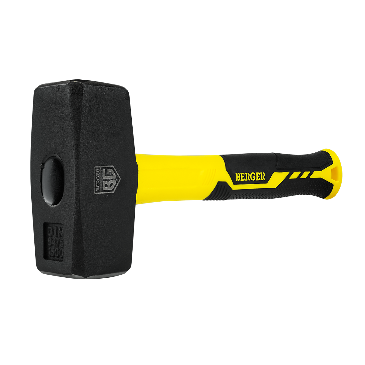 Кувалда кованая 1500 г., фиберглассовая рукоятка, BERGER BG1517