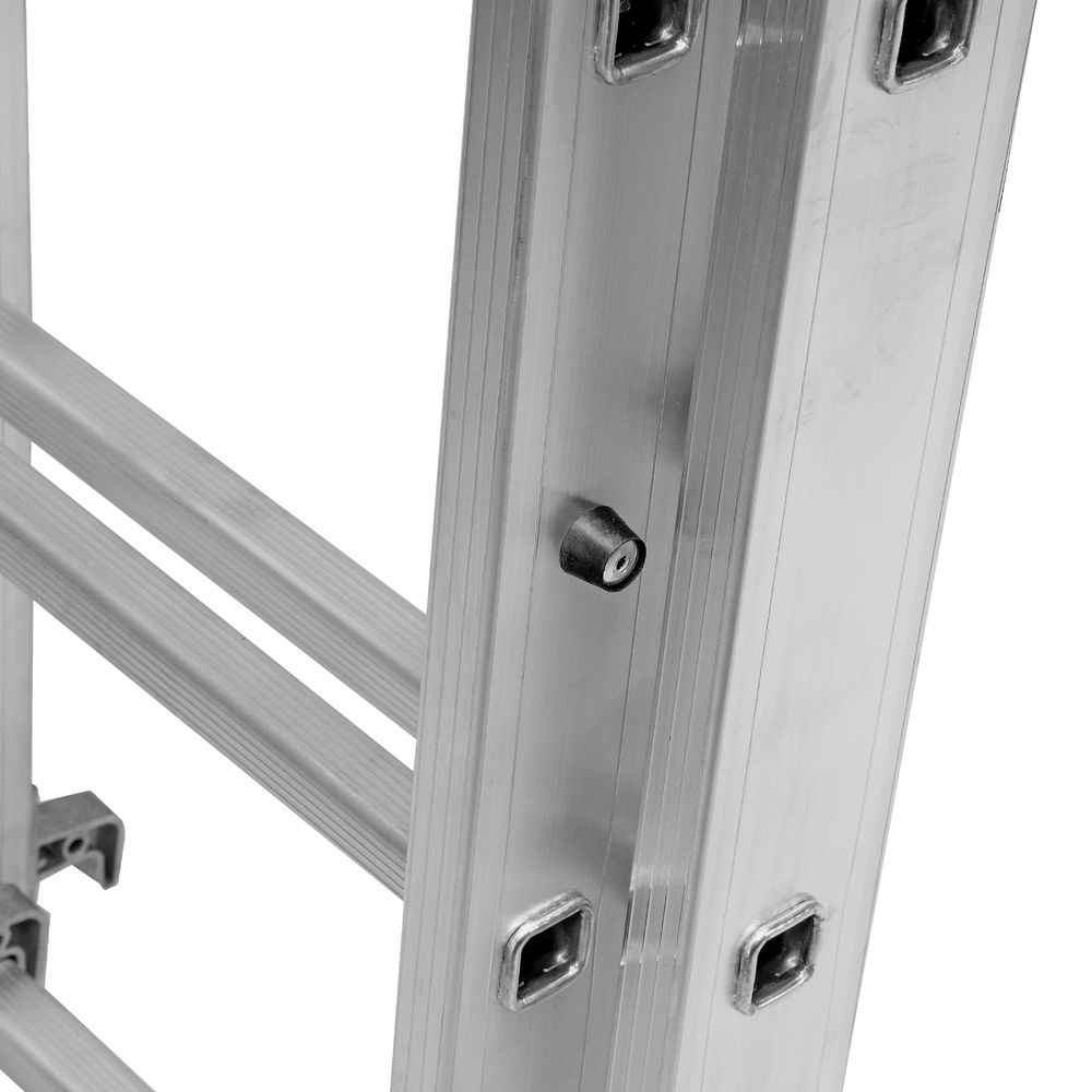 Лестница, 3 х 12 ступеней, алюминиевая, трехсекционная, Сибртех (97822)