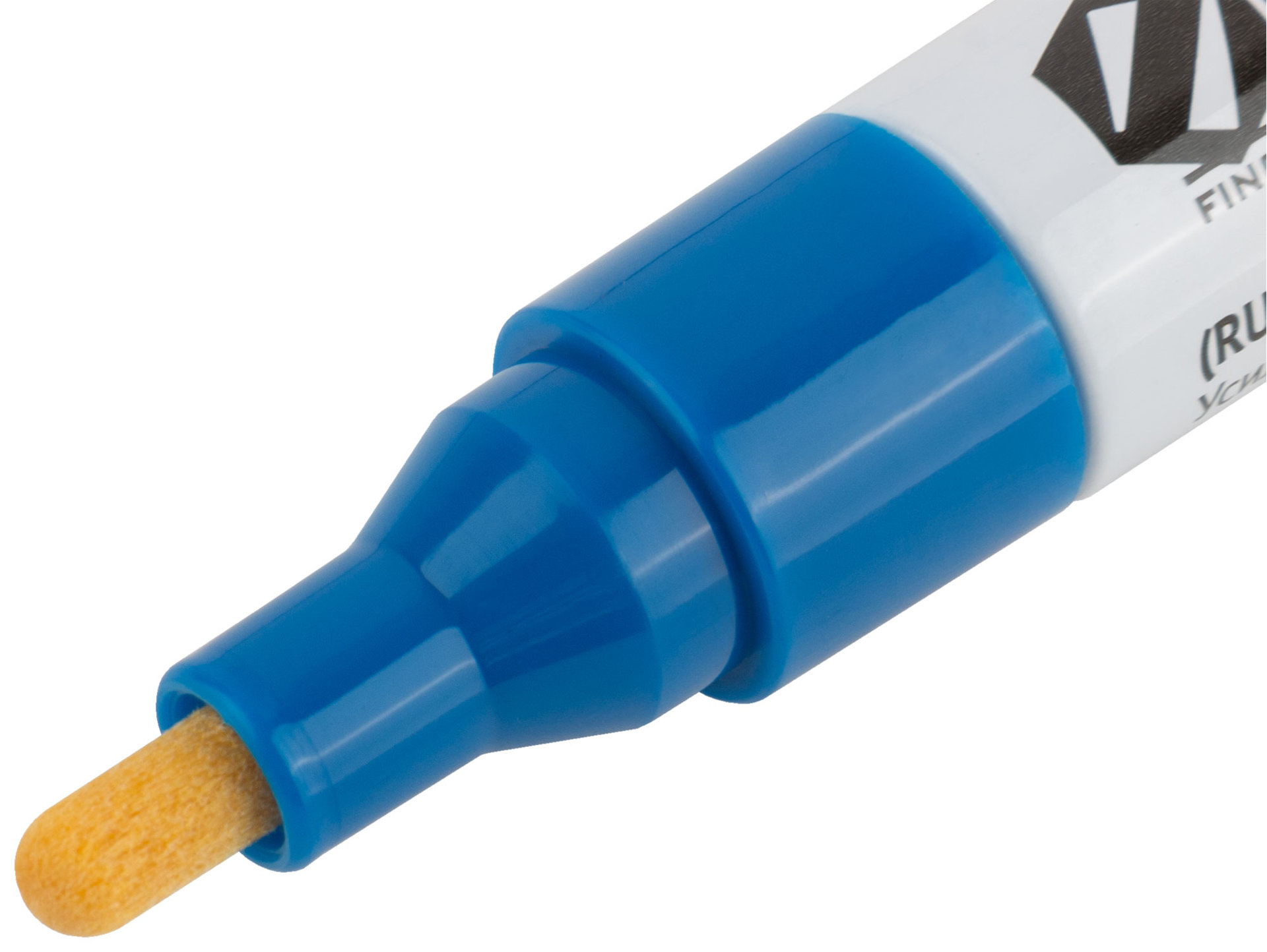 Маркер строительный с жидким красящим составом, алюминиевый корпус, синий (04352)