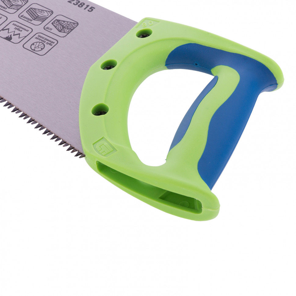 Ножовка по дереву Зубец, 500 мм, 7-8 TPI, каленый зуб 3D, двухкомпонентная рукоятка Сибртех