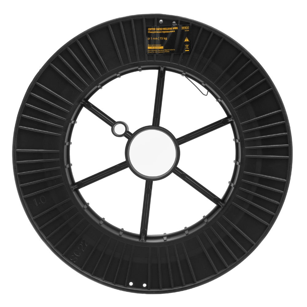Омедненная проволока ER70S-6, диам. 1 мм, 15 кг, диам. катушки D300 Denzel (97543)