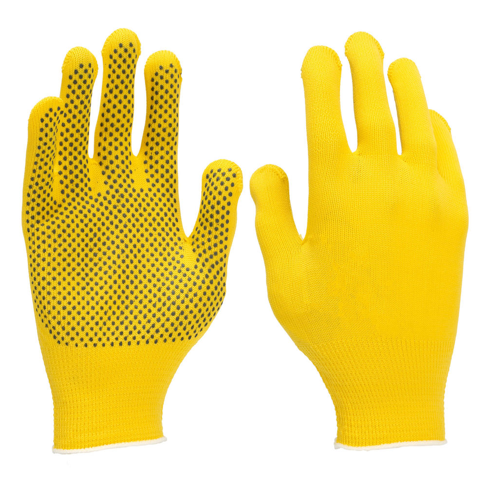 Перчатки в наборе, 4 пары, цвета в ассортименте, ПВХ точка, L, Palisad (67852)