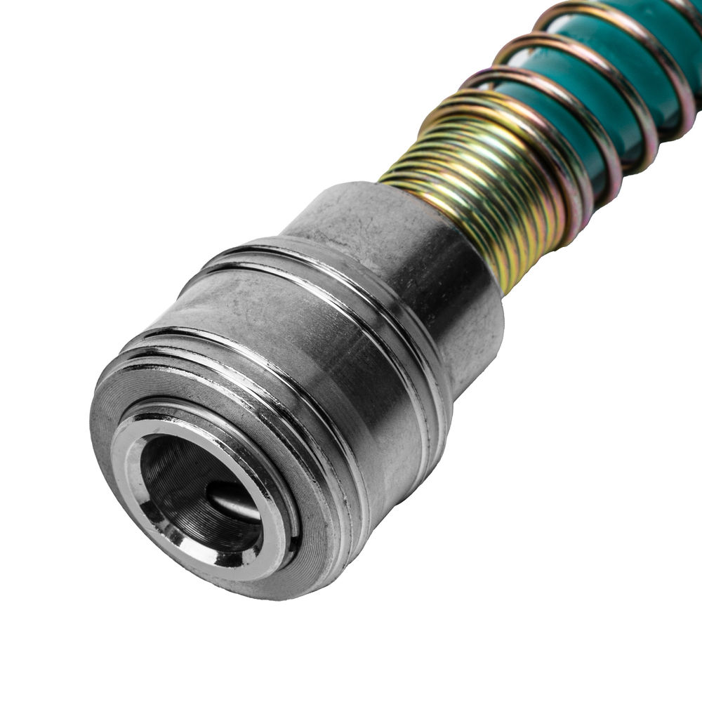 Полиуретановый спиральный шланг профессиональный BASF, 15 м, с быстросъемными соединением Stels (57009)