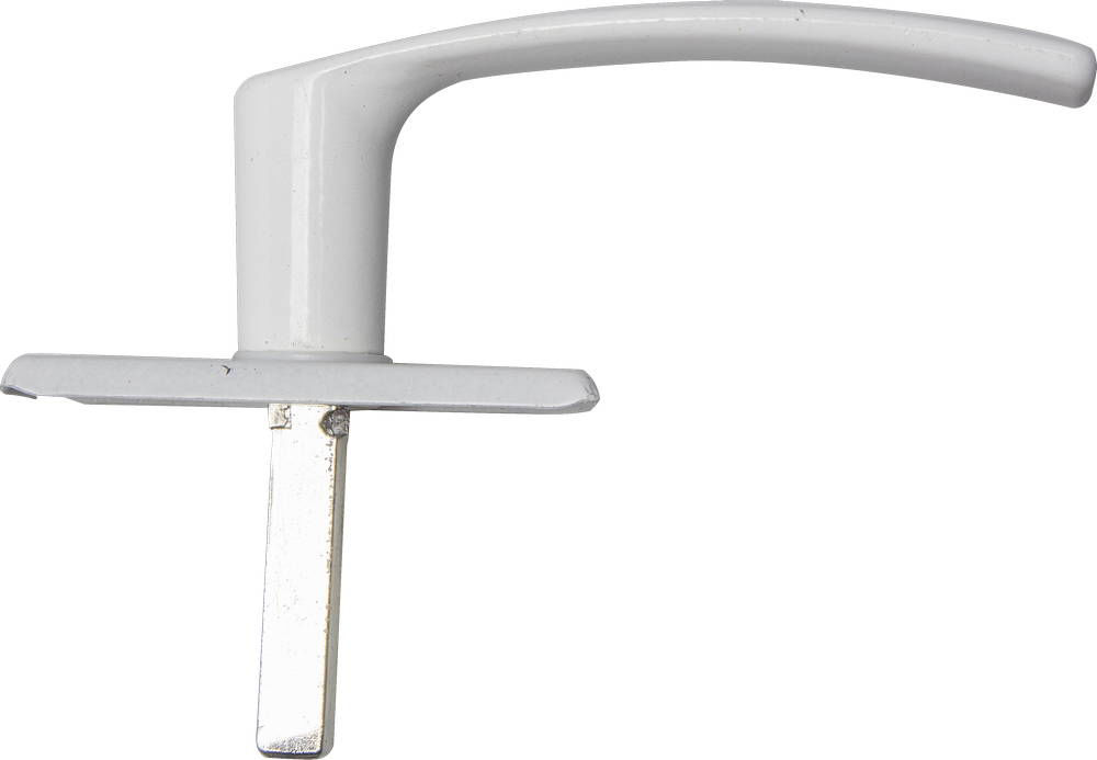 Ручка оконная поворотная РО1 полимерное покрытие, цвет белый 37720