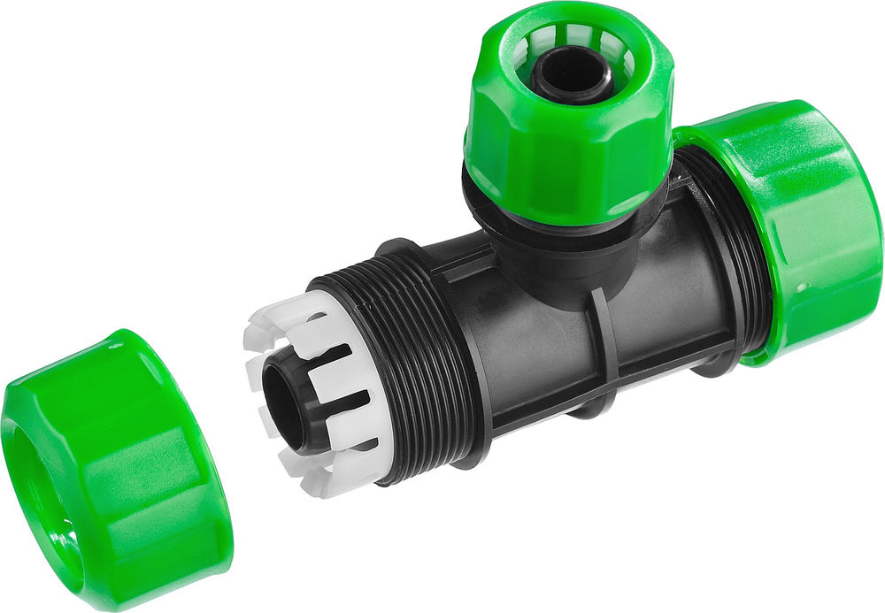 Цанговый тройник 1/2 х 3/4 х 3/4, пластик ABS РОСТОК RW-X2 426371