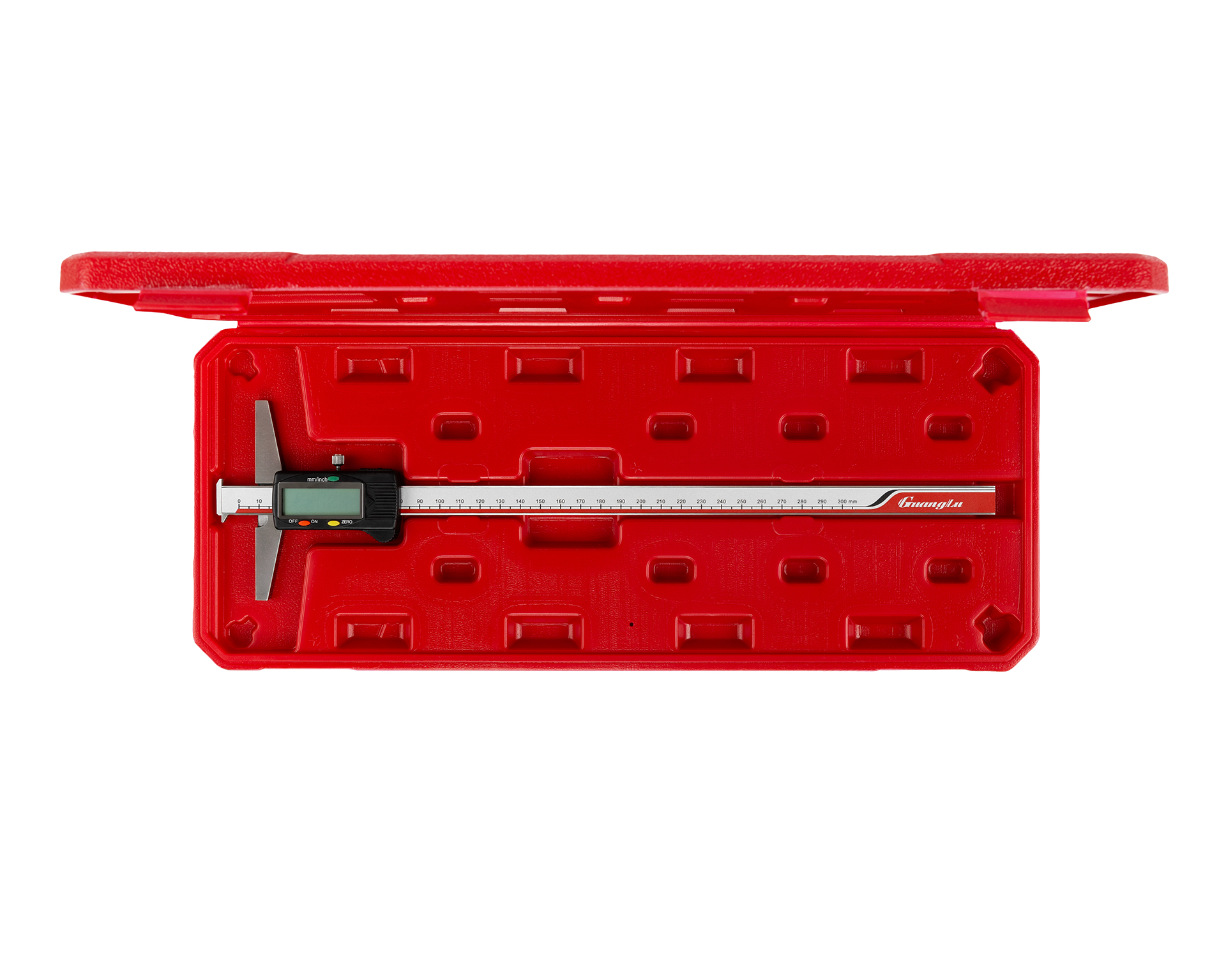 Штангенглубиномер цифровой 0-300 0,01 с дв. тол-м 123-133 Guanglu