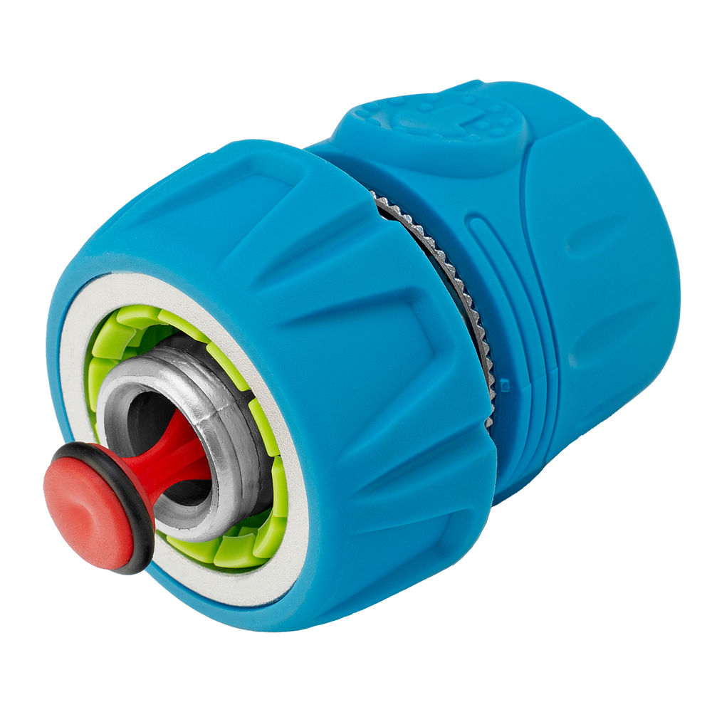 Соединитель быстросъемный 3/4, аквастоп, алюминий, TPR, LUXE Palisad (65837)