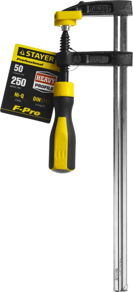 Струбцина F усиленная Professional Hercules-F STAYER HF-25/5 50x250 мм 32095-050-250  