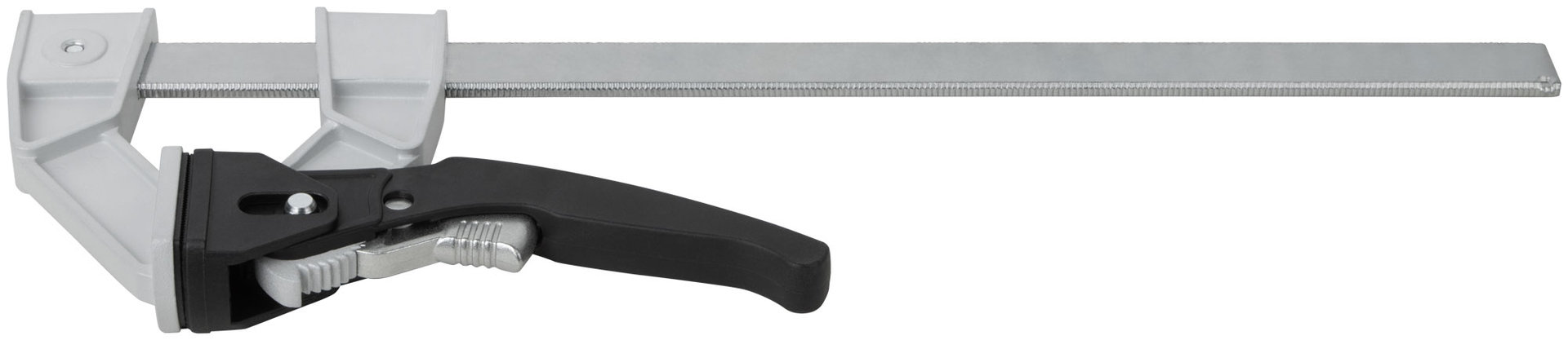 Струбцина рычажная быстрозажимная, усилие сжатия 200 кг, рычажный храповый механизм, металлический корпус, Профи, 90 х 300 мм (59174)