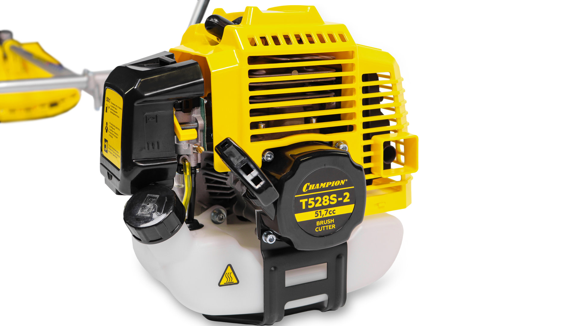 Триммер CHAMPION Т528S-2 неразъемн.прям. 1,47кВт 51,7см? 6,7кг HT21+40/255/25,4 U-ручка