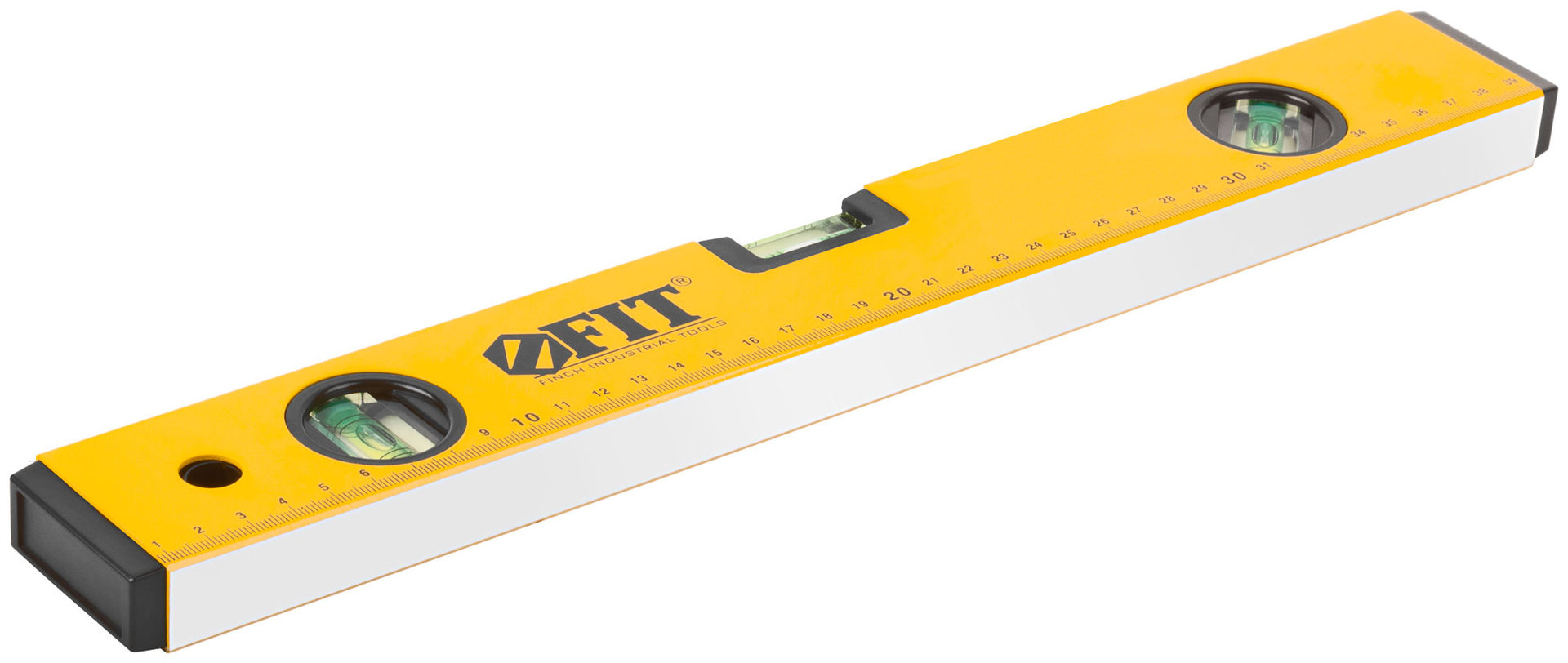Уровень Стайл, 3 глазка, желтый усиленный корпус, фрезер. рабочая грань, шкала, Профи 400 мм (18204)