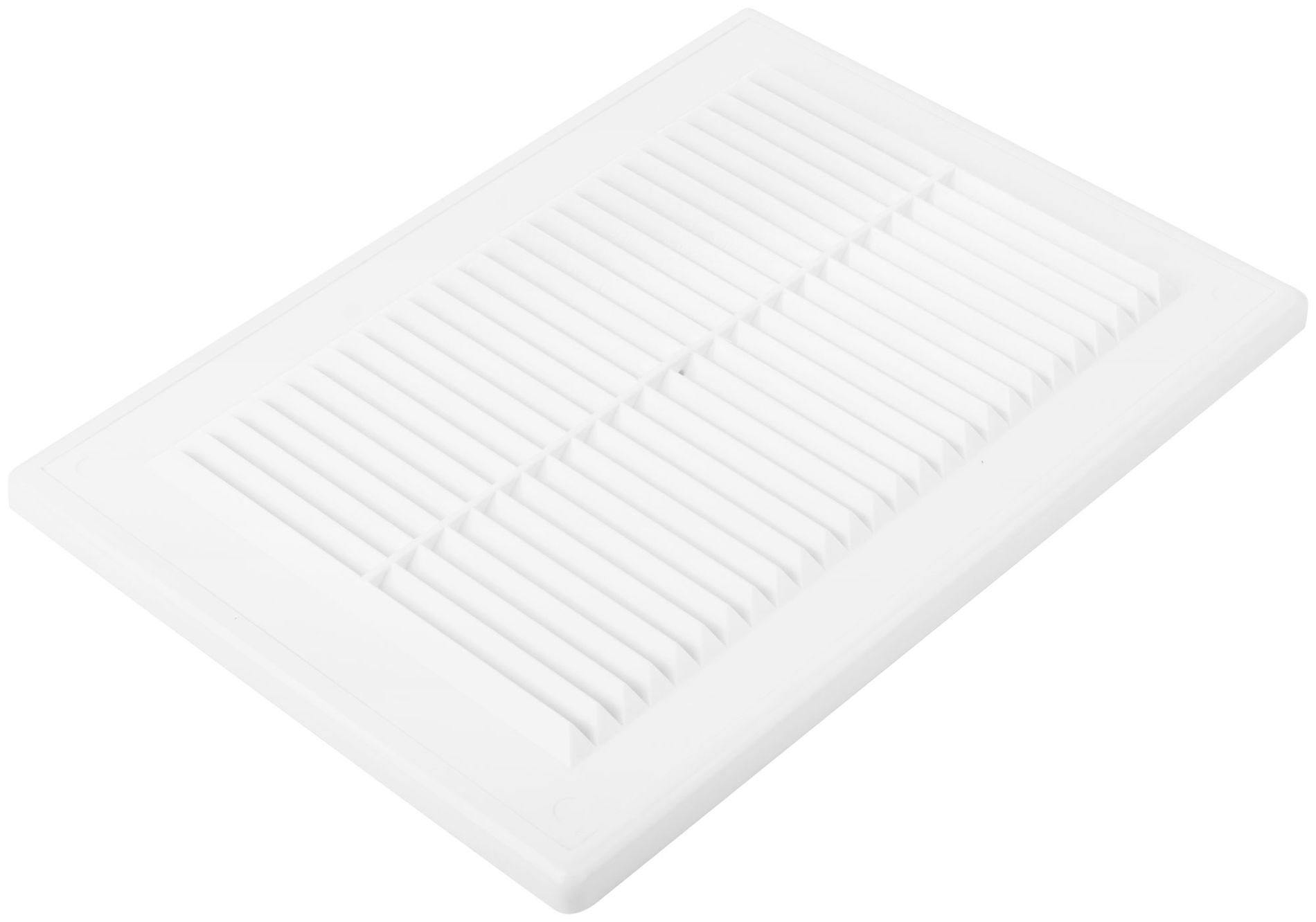 Вентиляционная решетка, пластиковая, 185 х 255 мм, съемная с сеткой (75042)