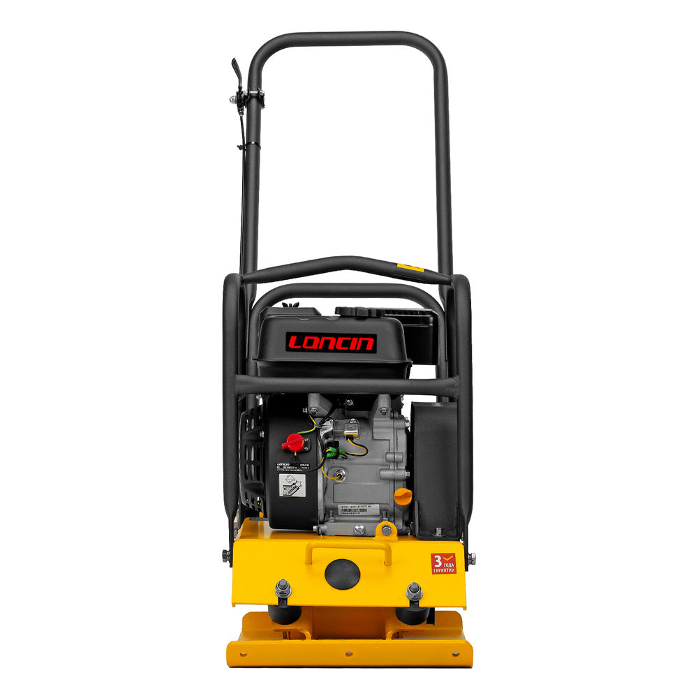 Виброплита бензиновая VC-12, 12 кН, 45*35 см, 196 см3 Denzel (97041)