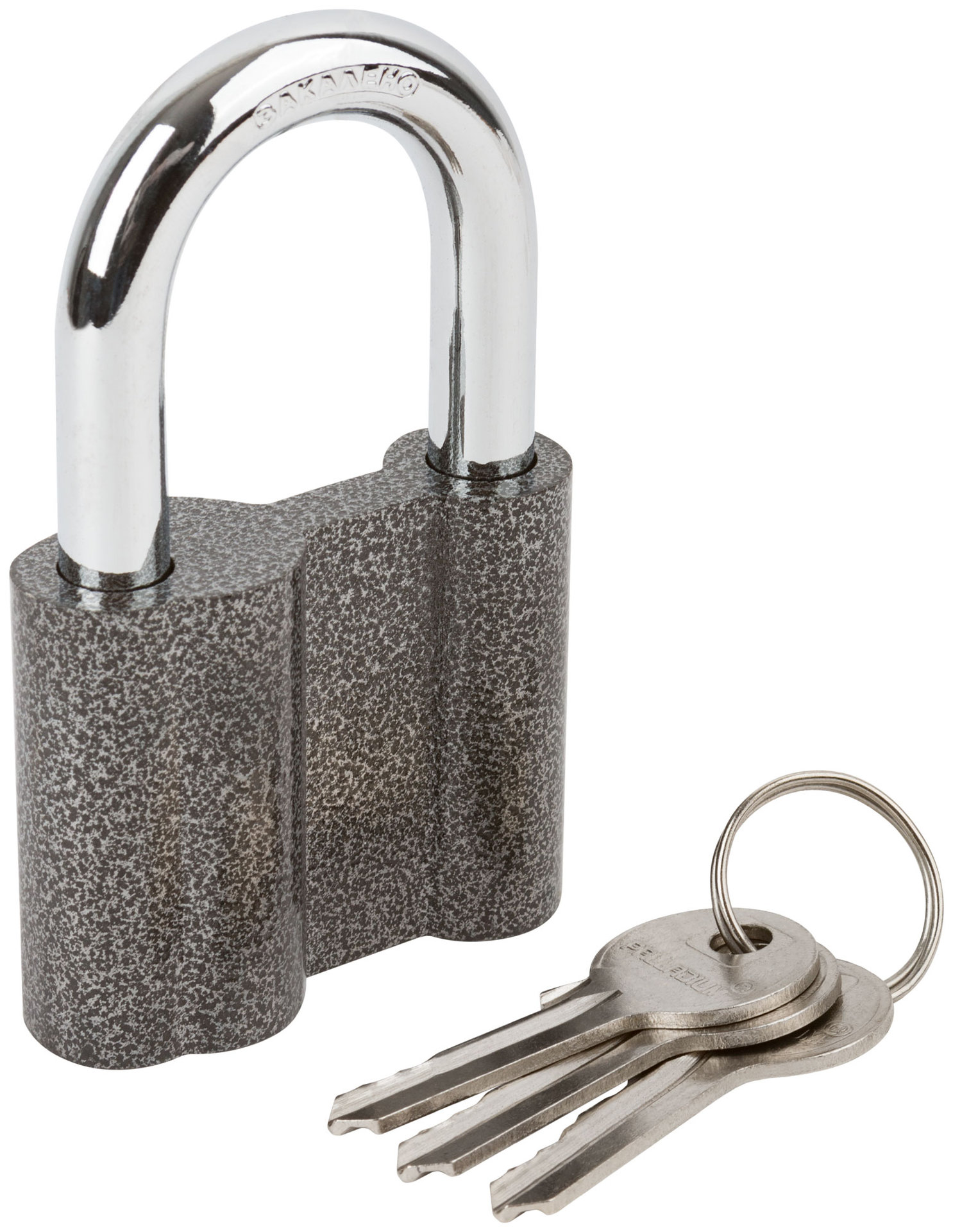 Замок навесной стальной корпус PALLADIUM ( 601S ) 60х47 мм, стальная дужка 10 мм (67088)