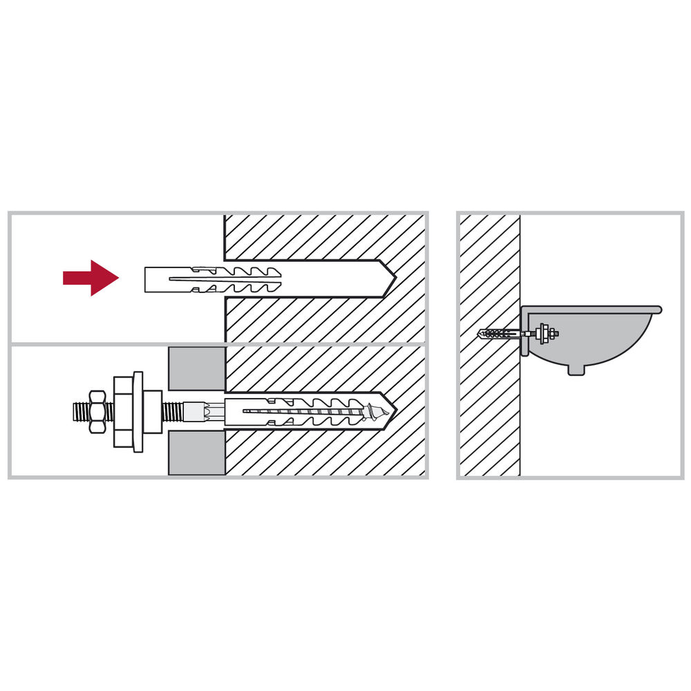 Набор для крепления раковин 10 мм Профессионал ЗУБР 44215