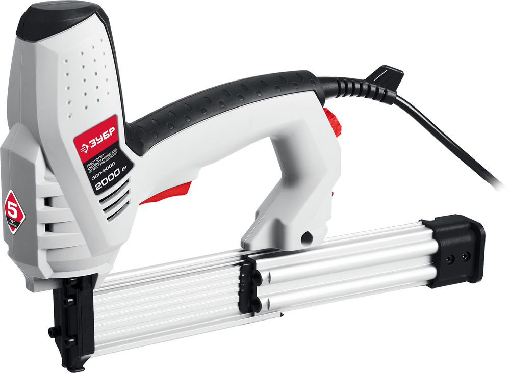 Степлер электрический 15–25 мм скоба, 15–30 мм гвоздь, 2000 Вт ЗУБР ЗСП-2000