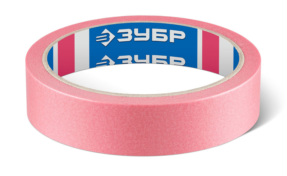 Лента малярная №200, 24 мм x 25 м, для деликатных и недавно окрашенных поверхностей ЗУБР Профессионал 12142-24