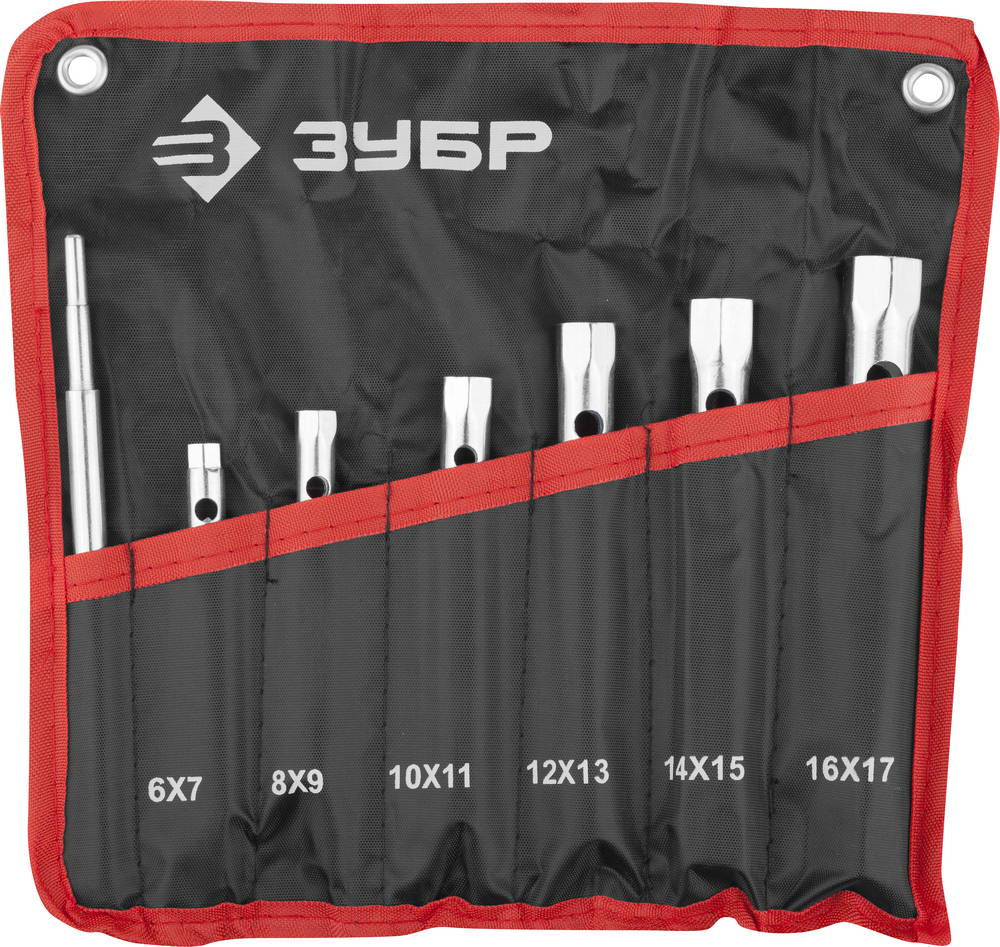 Набор торцовых трубчатых ключей 7 предм., 6 - 17 мм ЗУБР 27162-H7