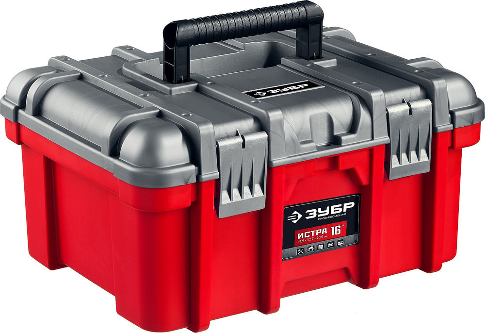 Ящик 419 х 327 х 205 мм 16 пластиковый для инструментов Профессионал ЗУБР ИСТРА-16 38132-16
