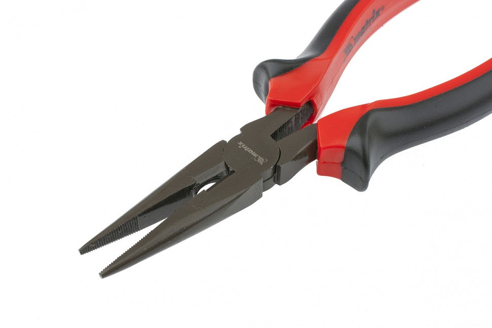 Длинногубцы прямые Black Nickel, 180 мм, двухкомпонентные рукоятки Matrix (17160)