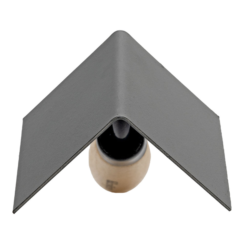 Кельма угловая, 80 х 60 х 60 мм, стальная, для внутренних углов, буковая ручка Сибртех (86307)