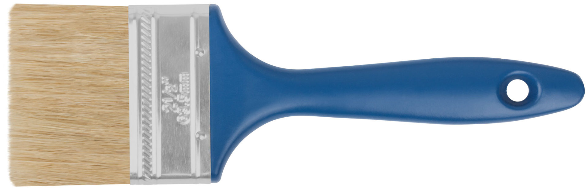 Кисть флейцевая Модерн, натур.светлая щетина, пластиковая ручка 2,5 (63 мм) (01156)